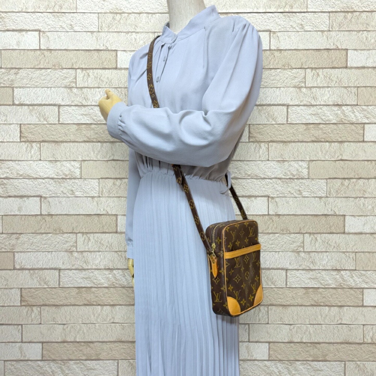 Louis Vuitton Brown Monogram Canvas Shoulder Bag