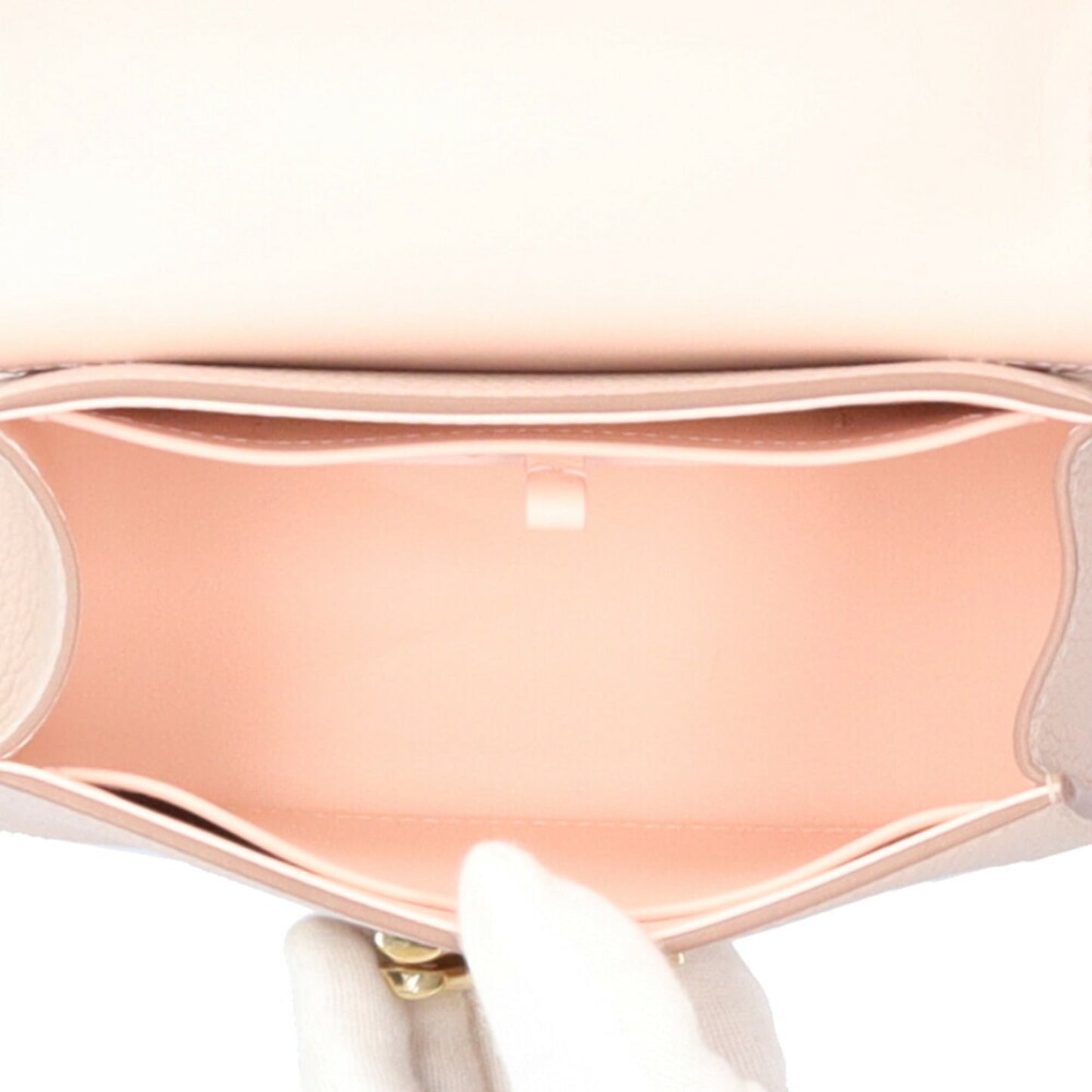 Louis Vuitton Beige Grayish Leather Shoulder Bag