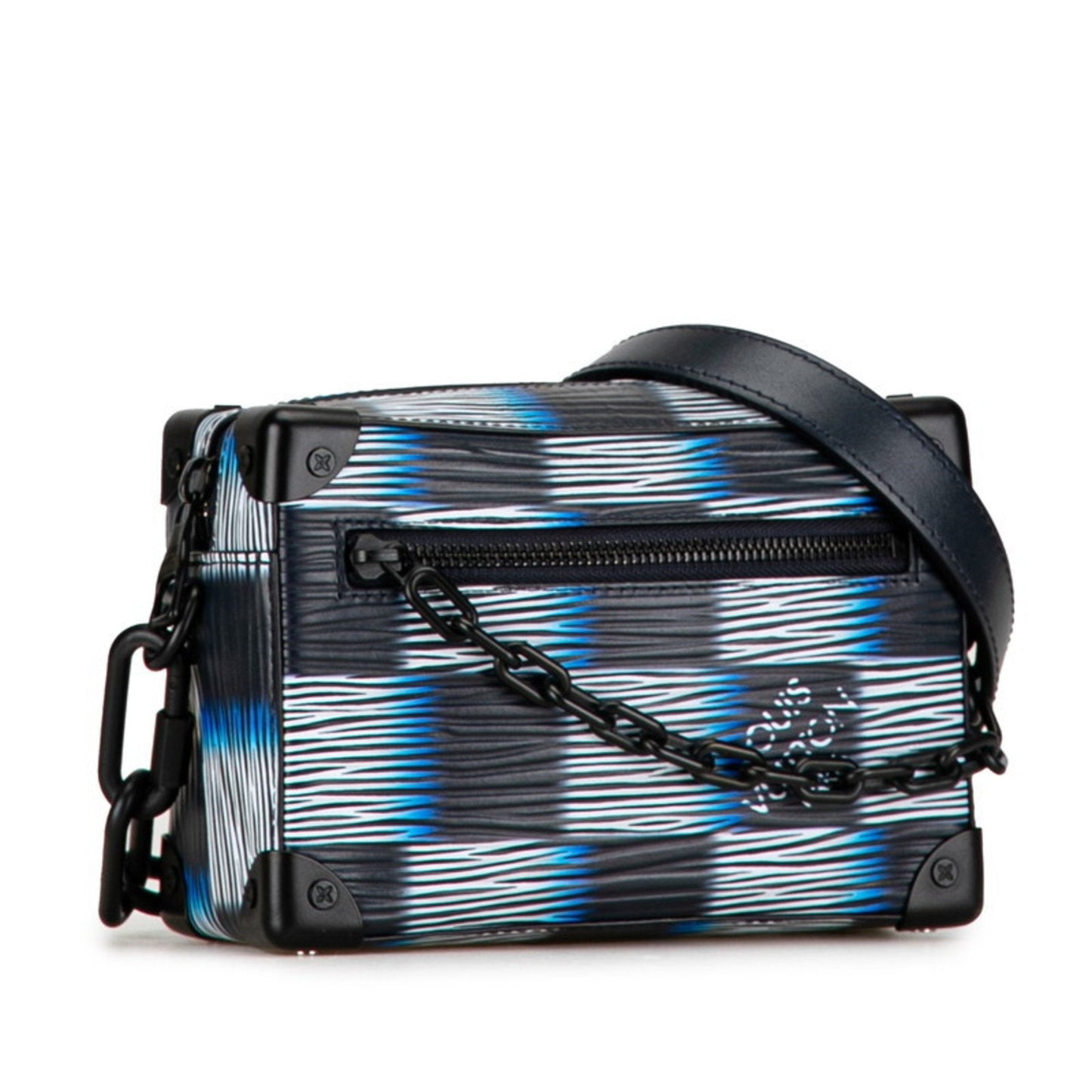 Louis Vuitton Damier Black Damier Canvas White Leather Shoulder Bag
