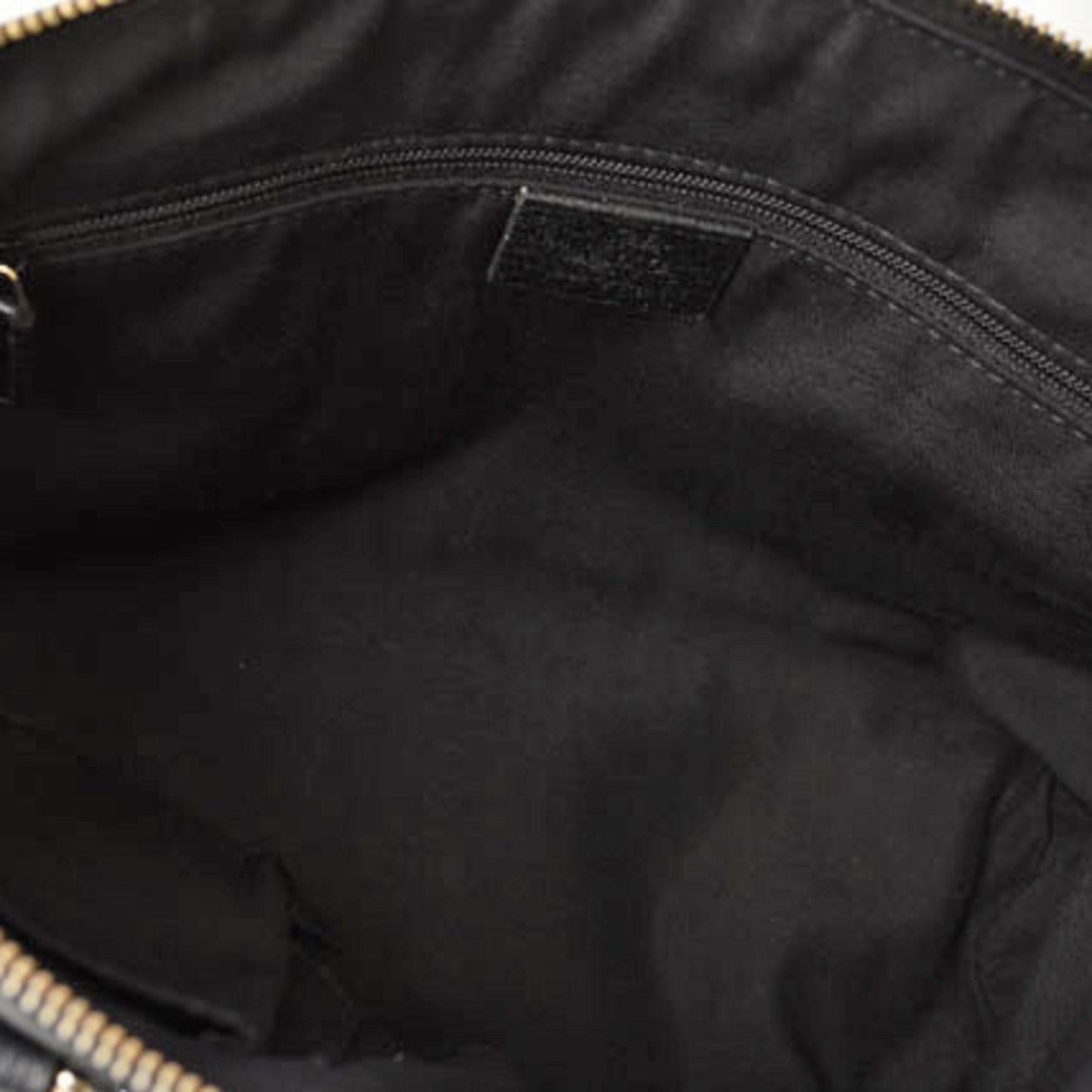 Gucci Black Canvas Leather Handbag