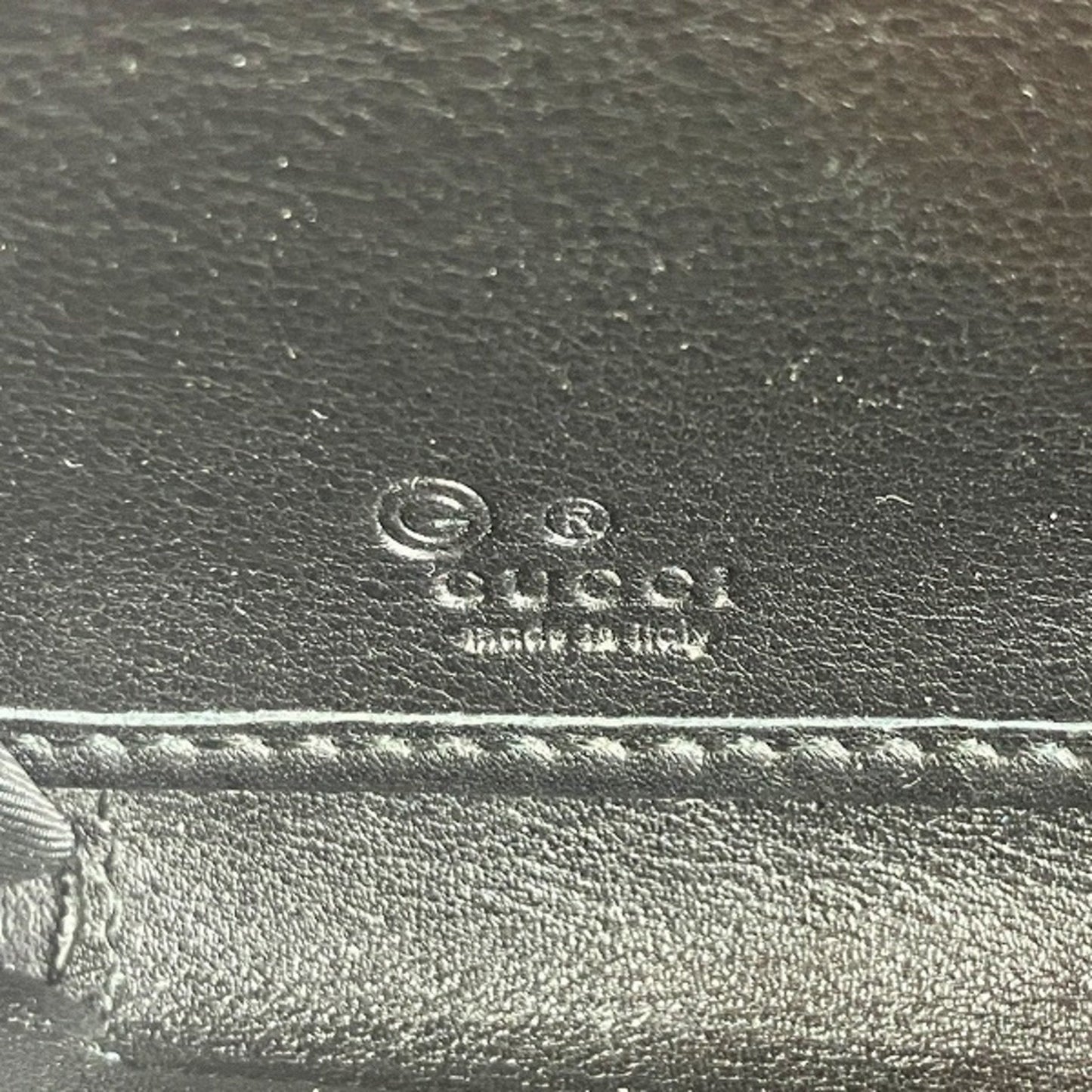 Gucci Black Leather Long Wallet (Bi-Fold)