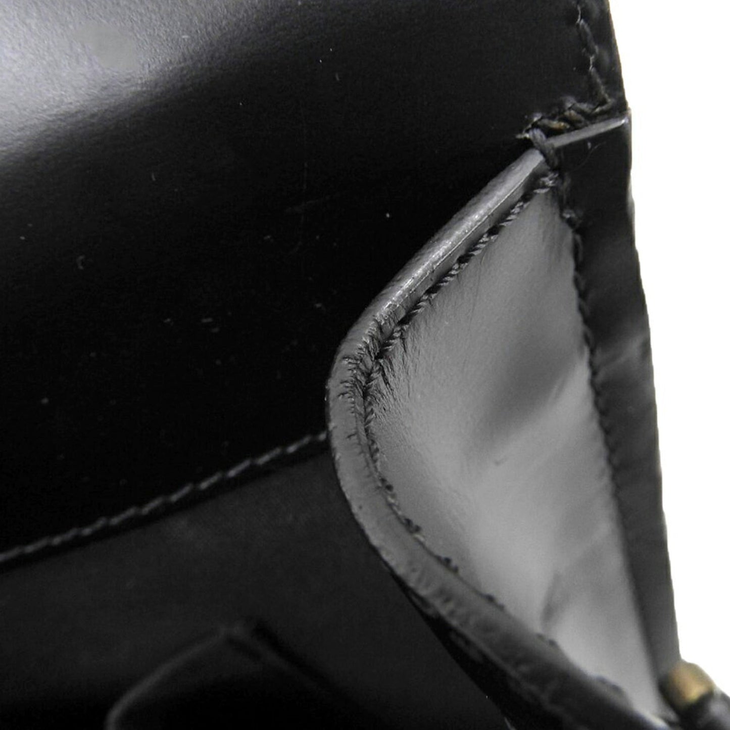 Louis Vuitton Black Leather Shoulder Bag