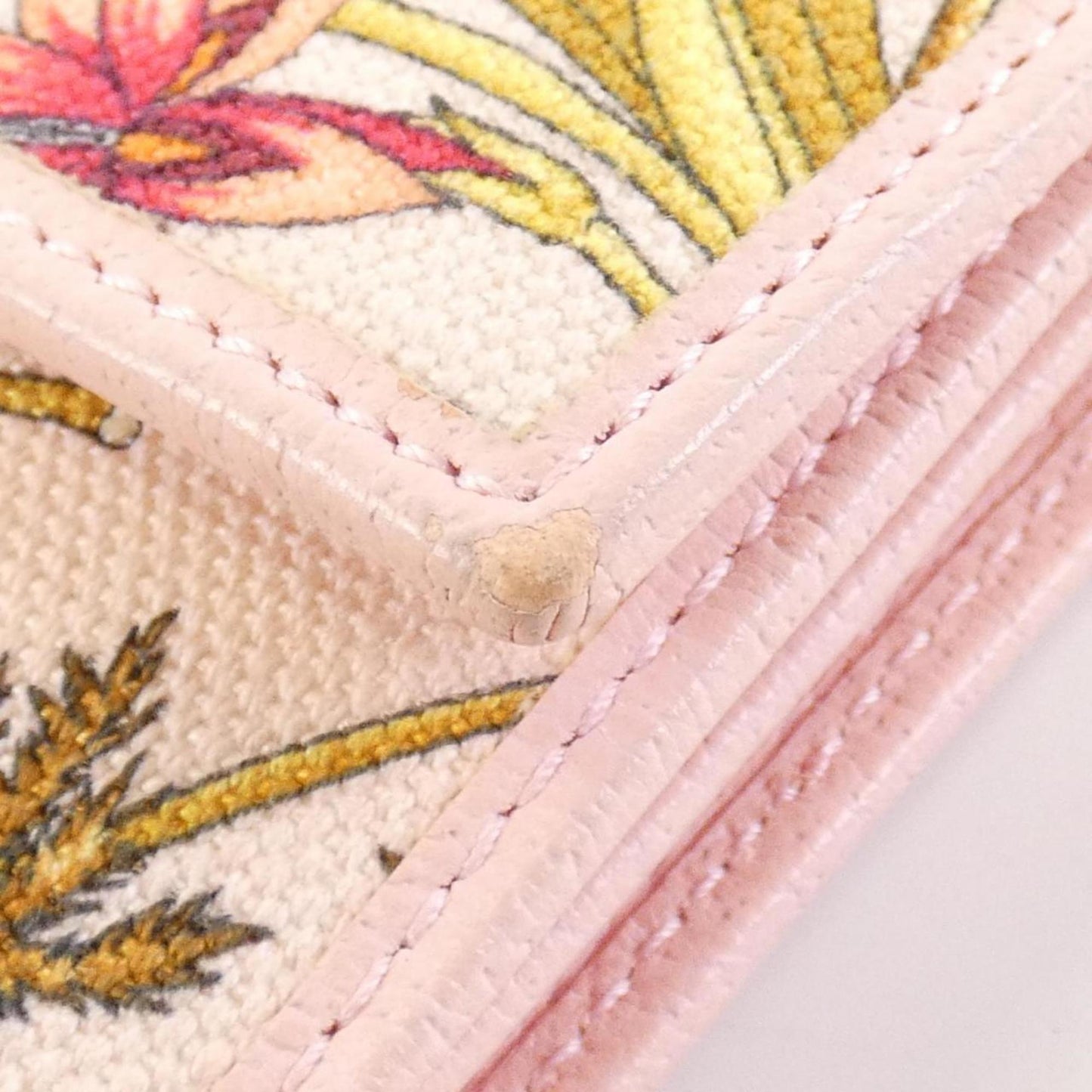 Gucci Pink Canvas Pouch