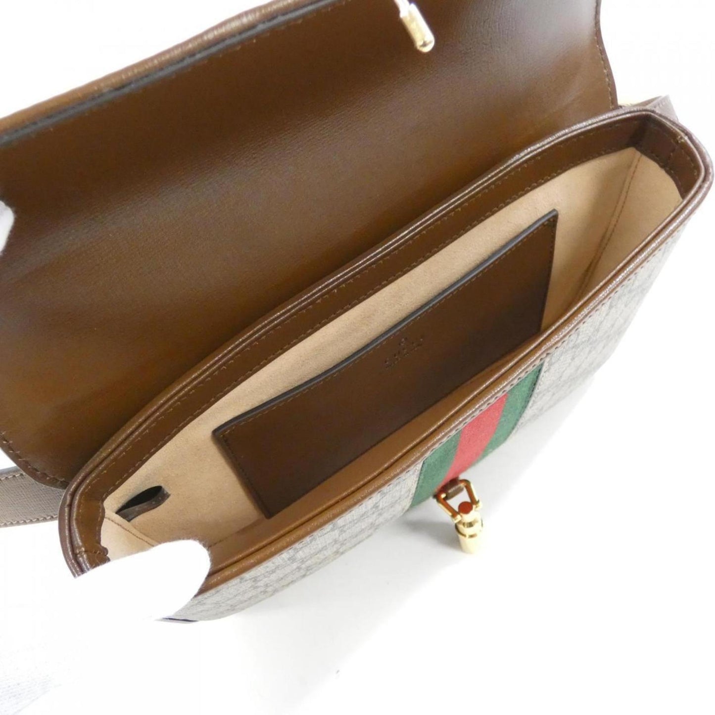 Gucci Beige Brown Gg Supreme Shoulder Bag