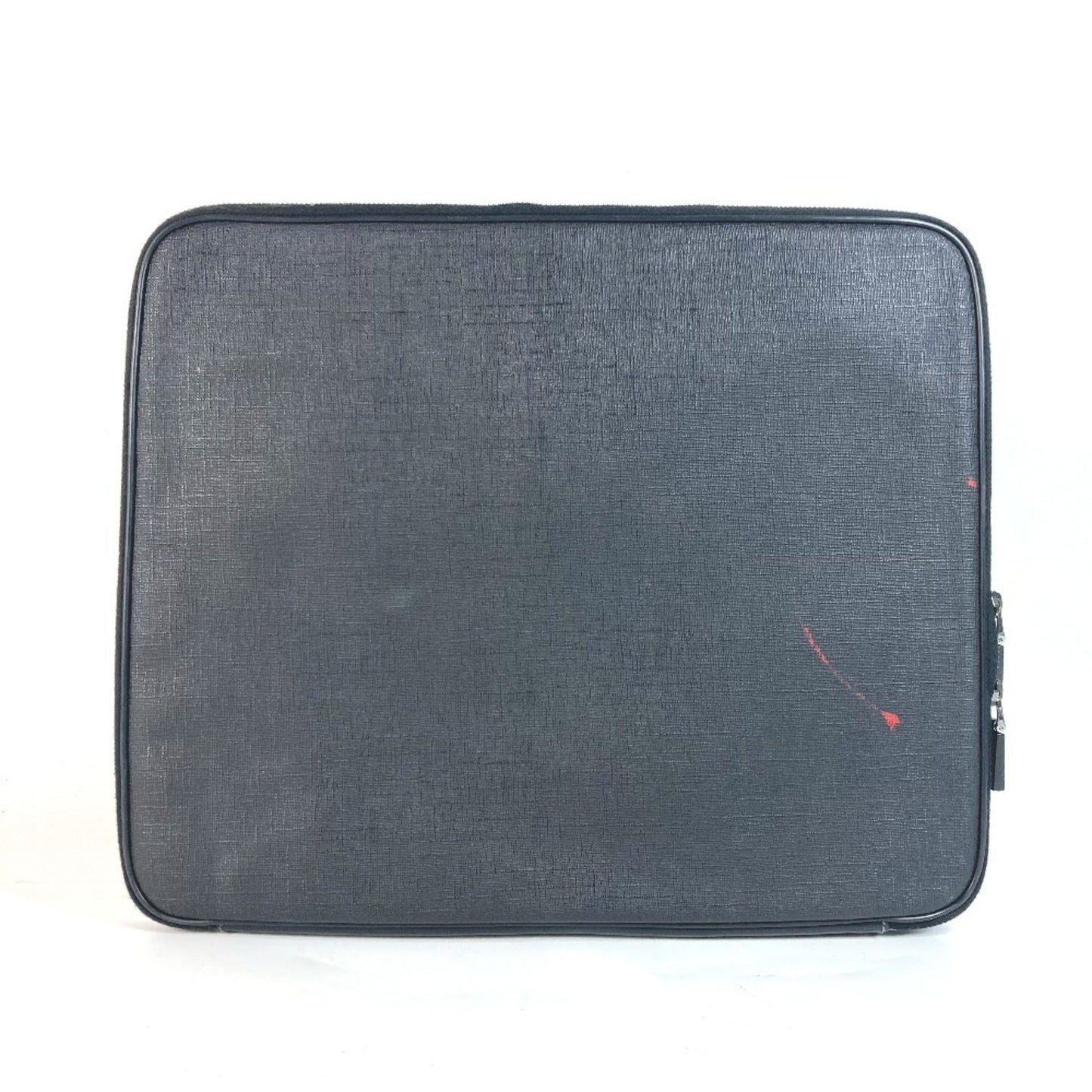Gucci Black Pvc Leather Clutch Bag Laptop Bag