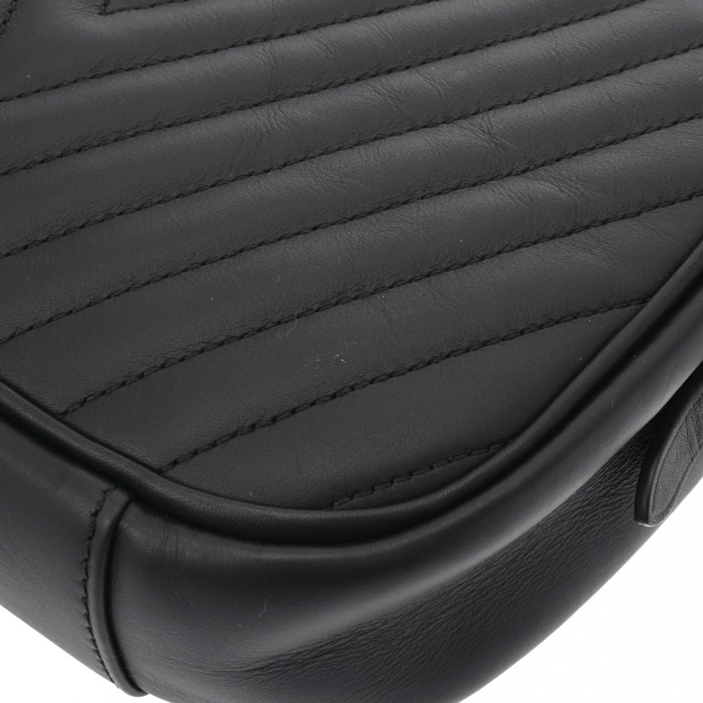 Louis Vuitton Noir Leather Shoulder Bag