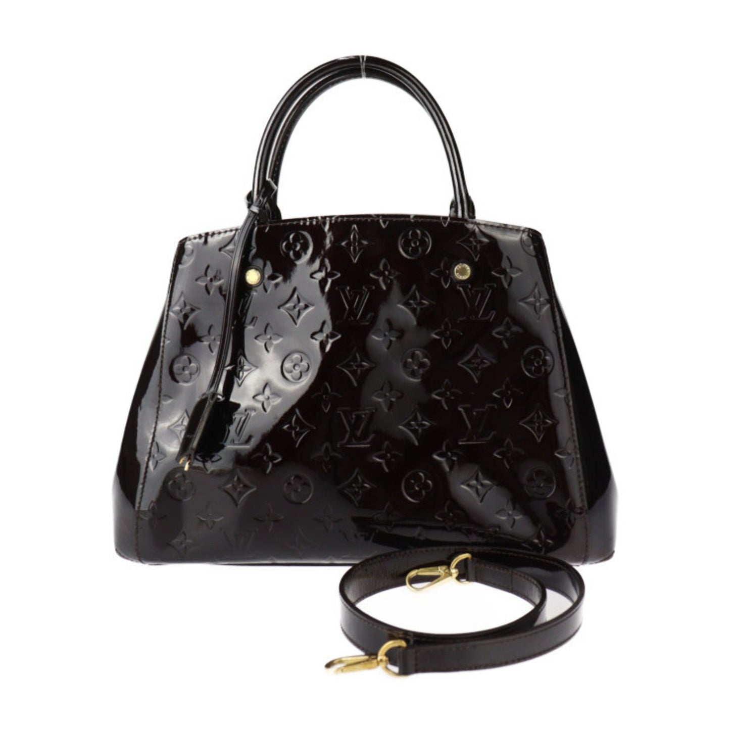 Louis Vuitton Amarante Monogram Vernis Handbag Shoulder Bag Tote Bag ()
