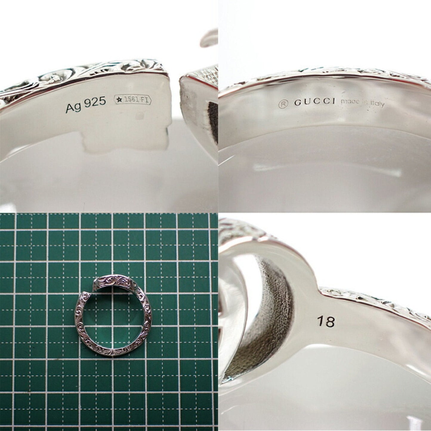Gucci Silver Silver 925 Band Ring