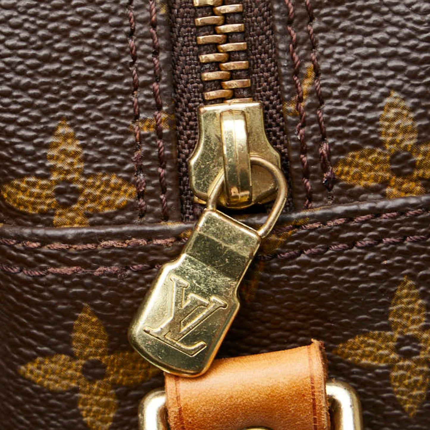 Louis Vuitton Brown Pvc Leather Shoulder Bag