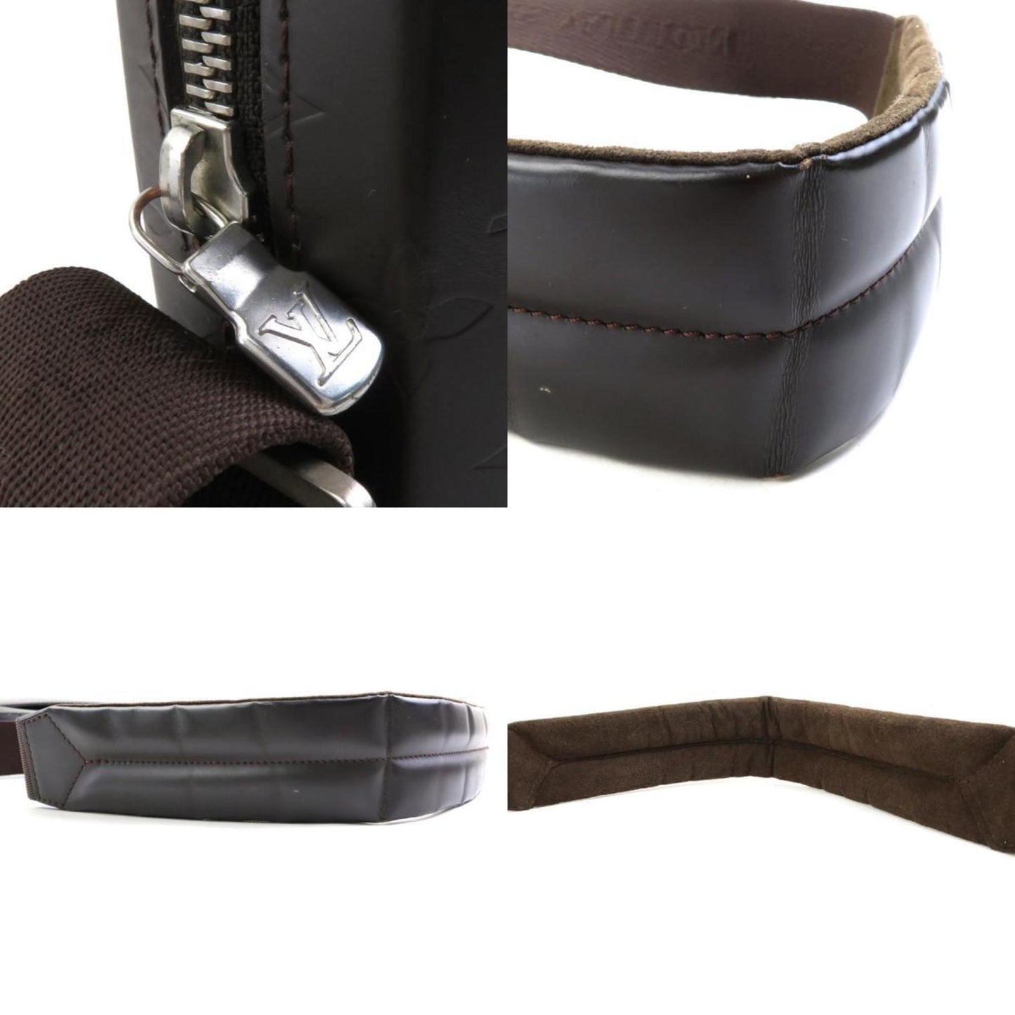 Louis Vuitton Dark Brown Leather Shoulder Bag