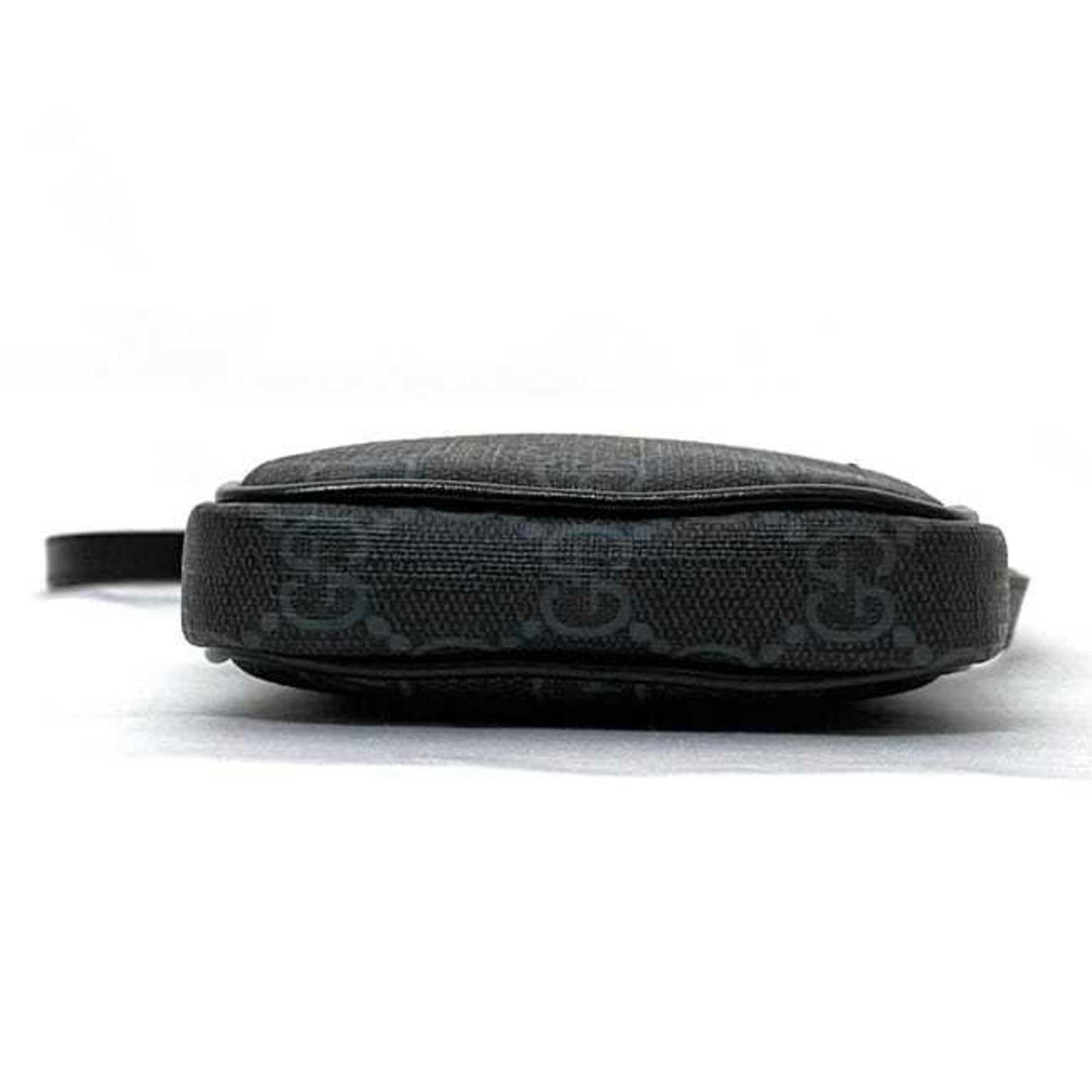 Gucci Black Gg Supreme Pochette Pouch Shoulder Bag