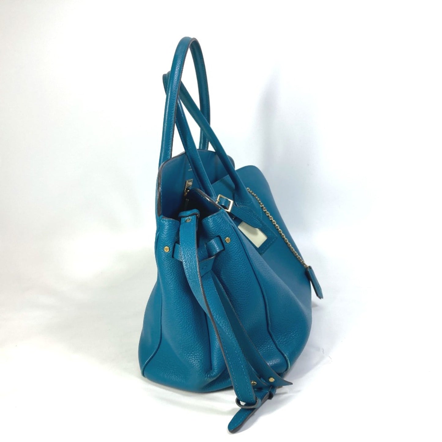 Louis Vuitton Blue Leather Shoulder Bag