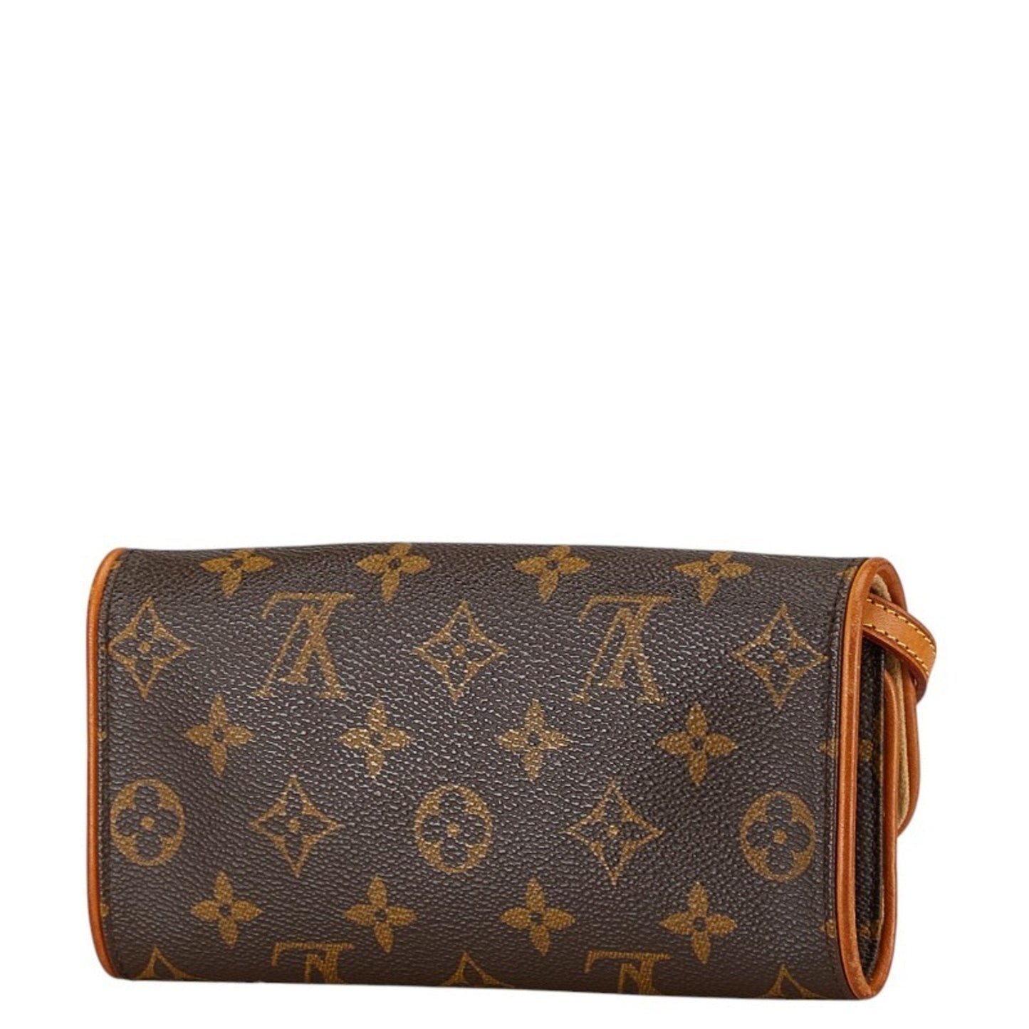 Louis Vuitton Brown Pvc Leather Pochette Shoulder Bag