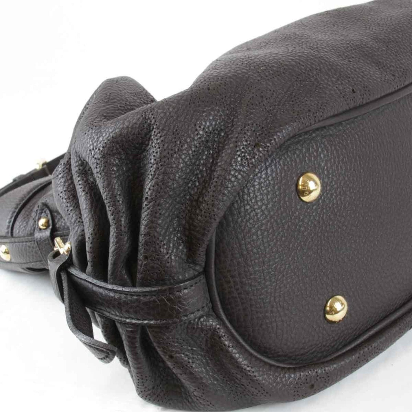 Louis Vuitton Black Mahina Leather Shoulder Bag