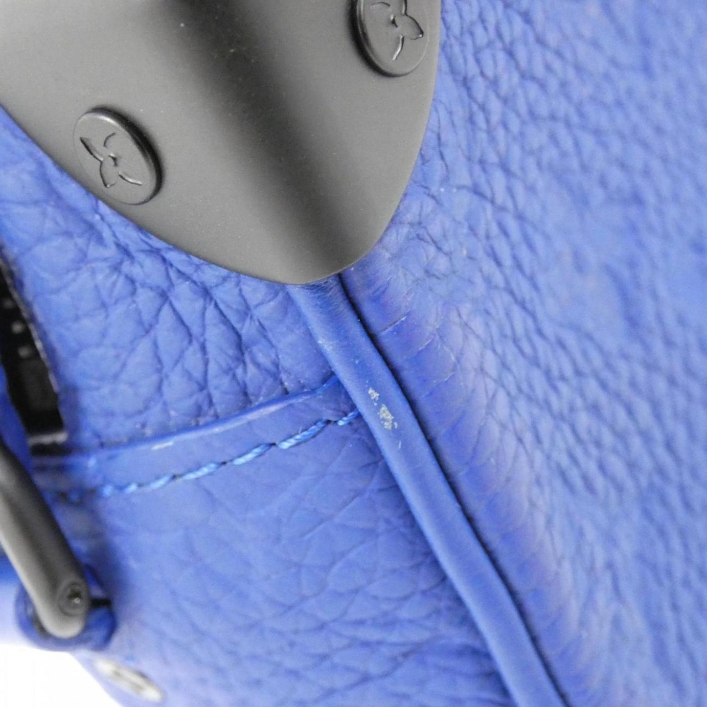 Louis Vuitton Blue Leather Shoulder Bag