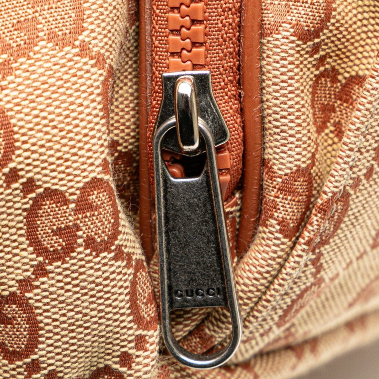 Gucci Beige Canvas Leather Backpack Sling Bag