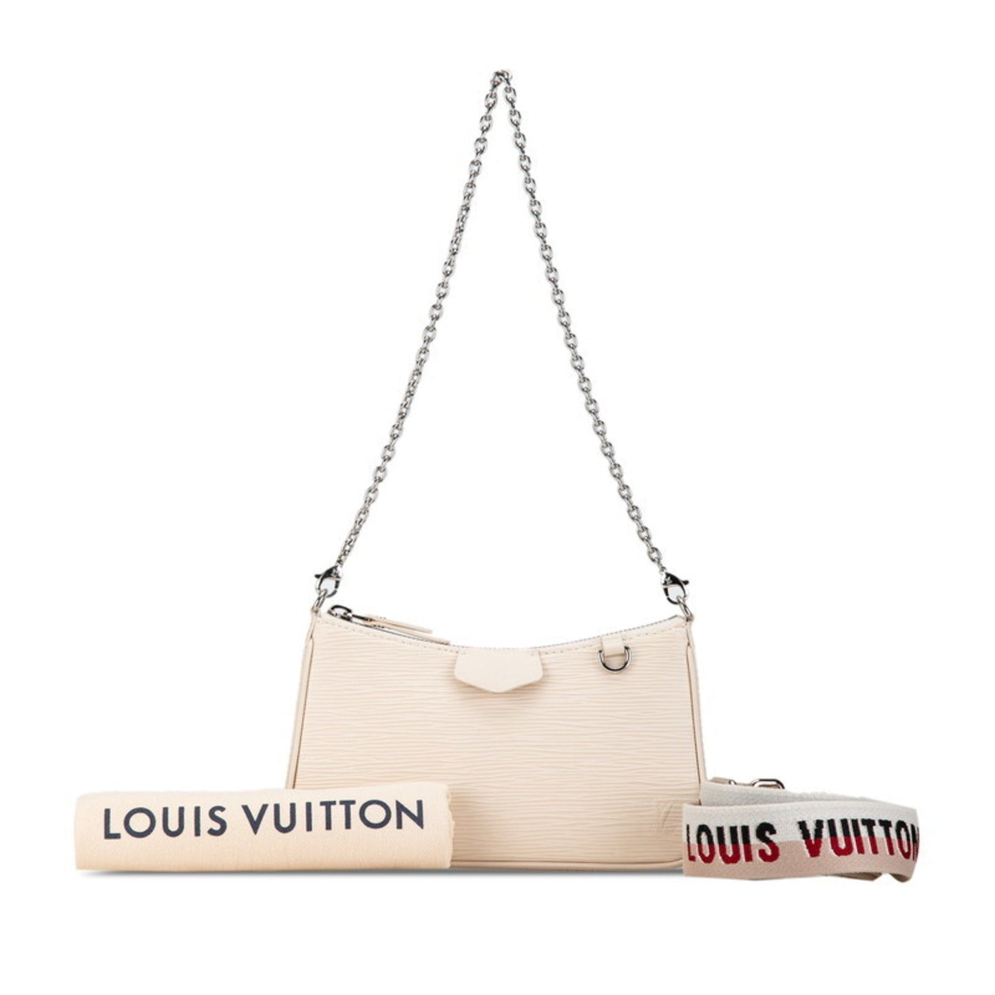 Louis Vuitton White Epi Leather Handbag Shoulder Bag ()