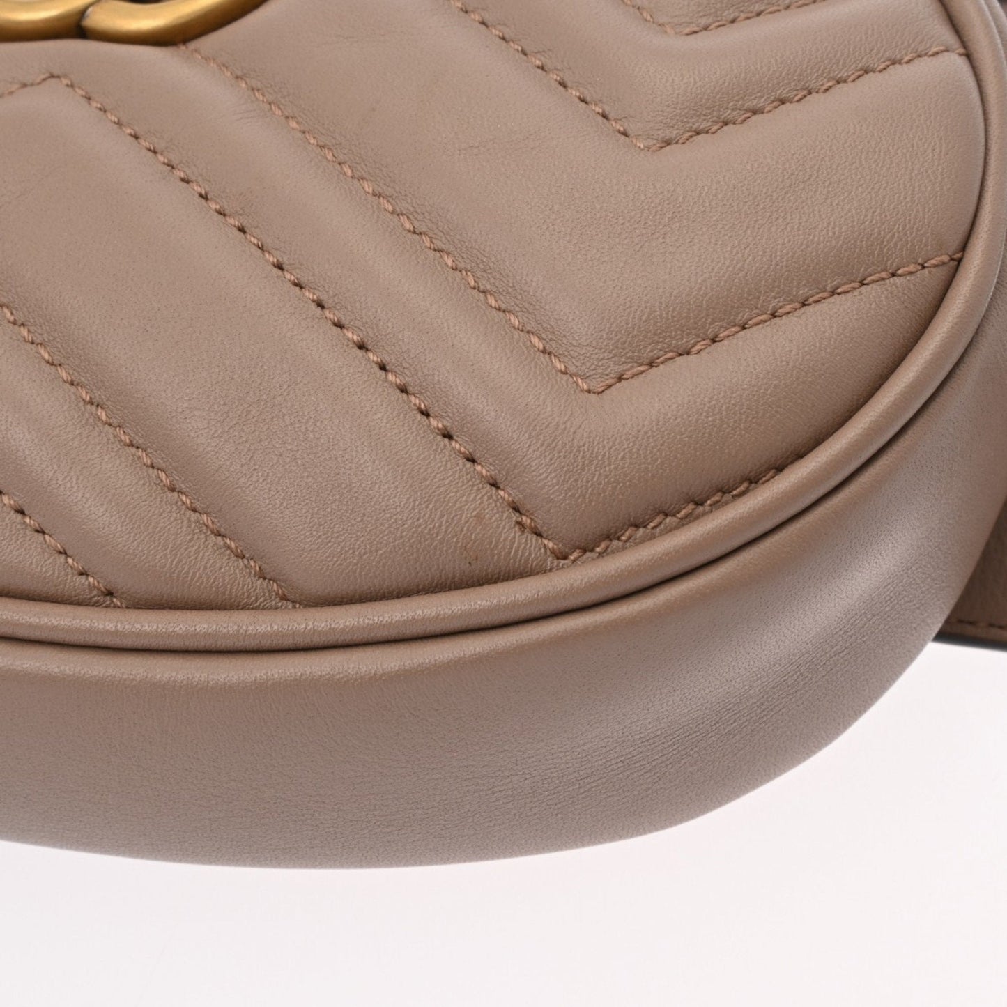 Gucci Gg Marmont Grayish Leather Fanny Pack