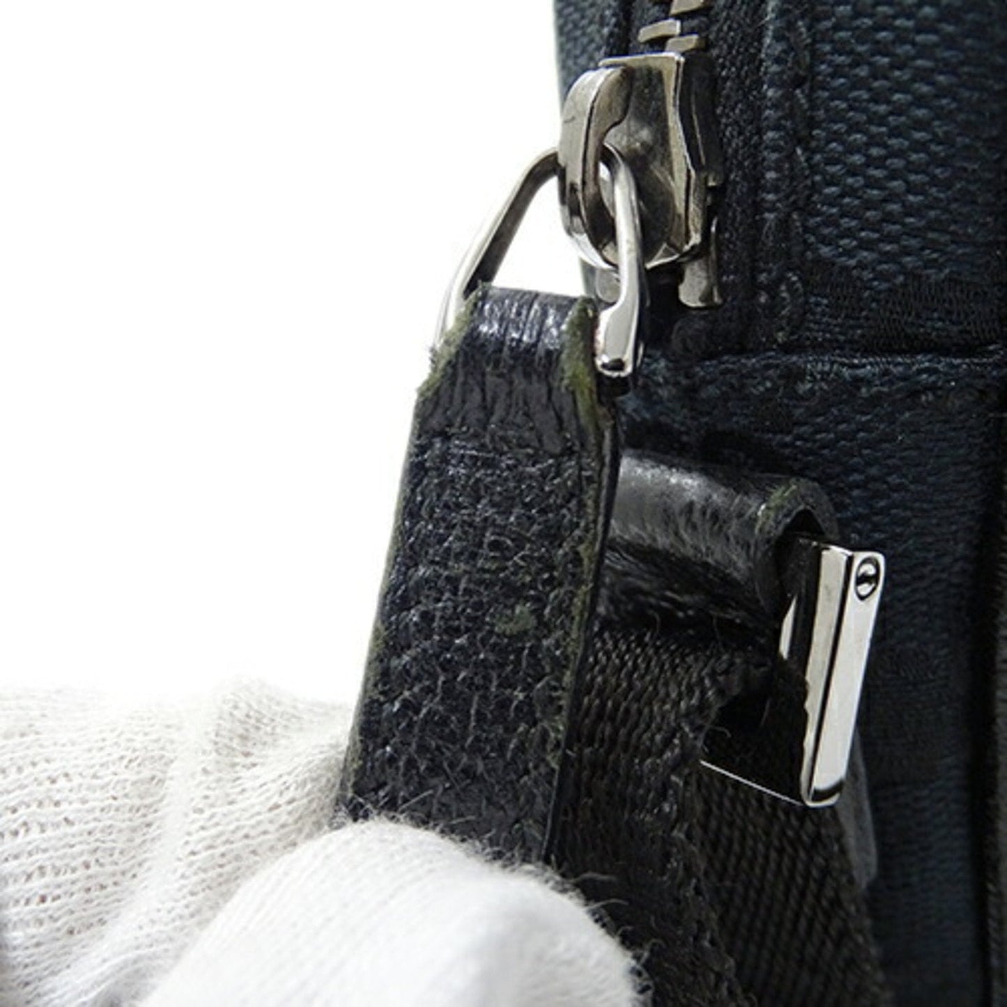 Gucci Black Gg Canvas Shoulder Bag