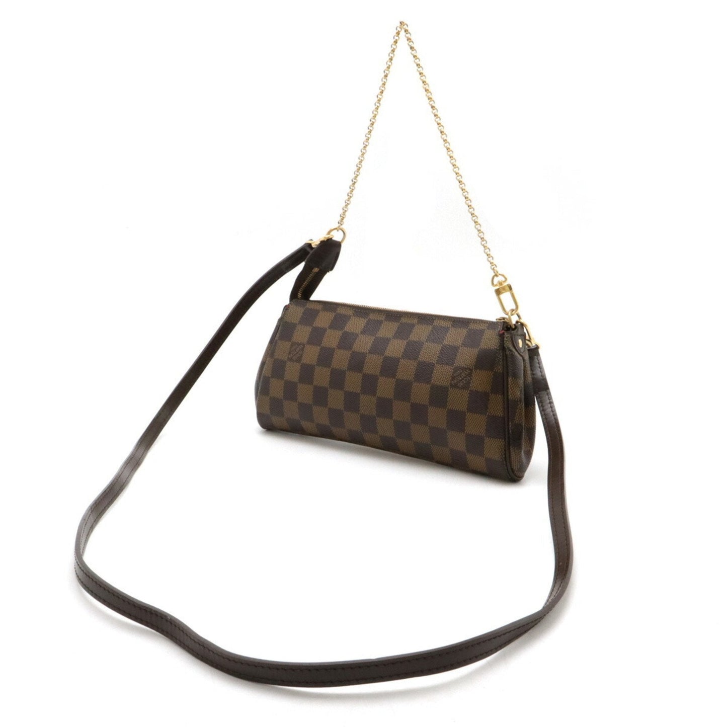 Louis Vuitton Damier Brown Pvc Clutch Bag Shoulder Bag