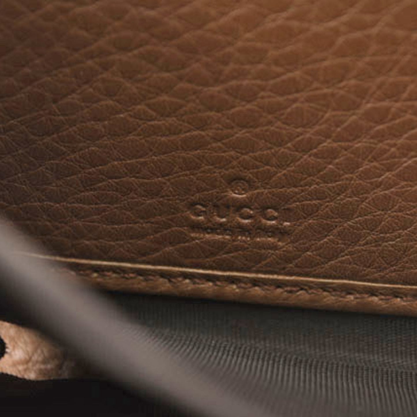 Gucci Soho Brown Leather Long Wallet (Bi-Fold)