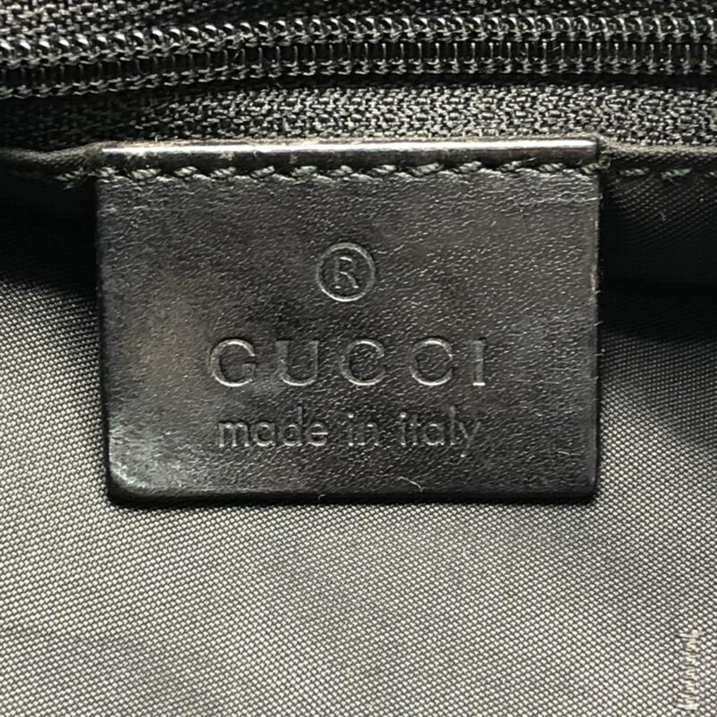 Gucci Black Bamboo Nylon Tote Bag