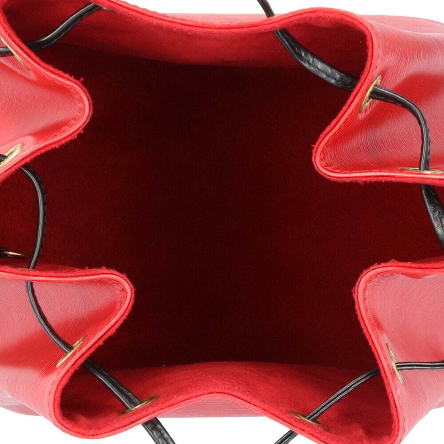 Louis Vuitton Black Red Color Epi Leather Shoulder Bag