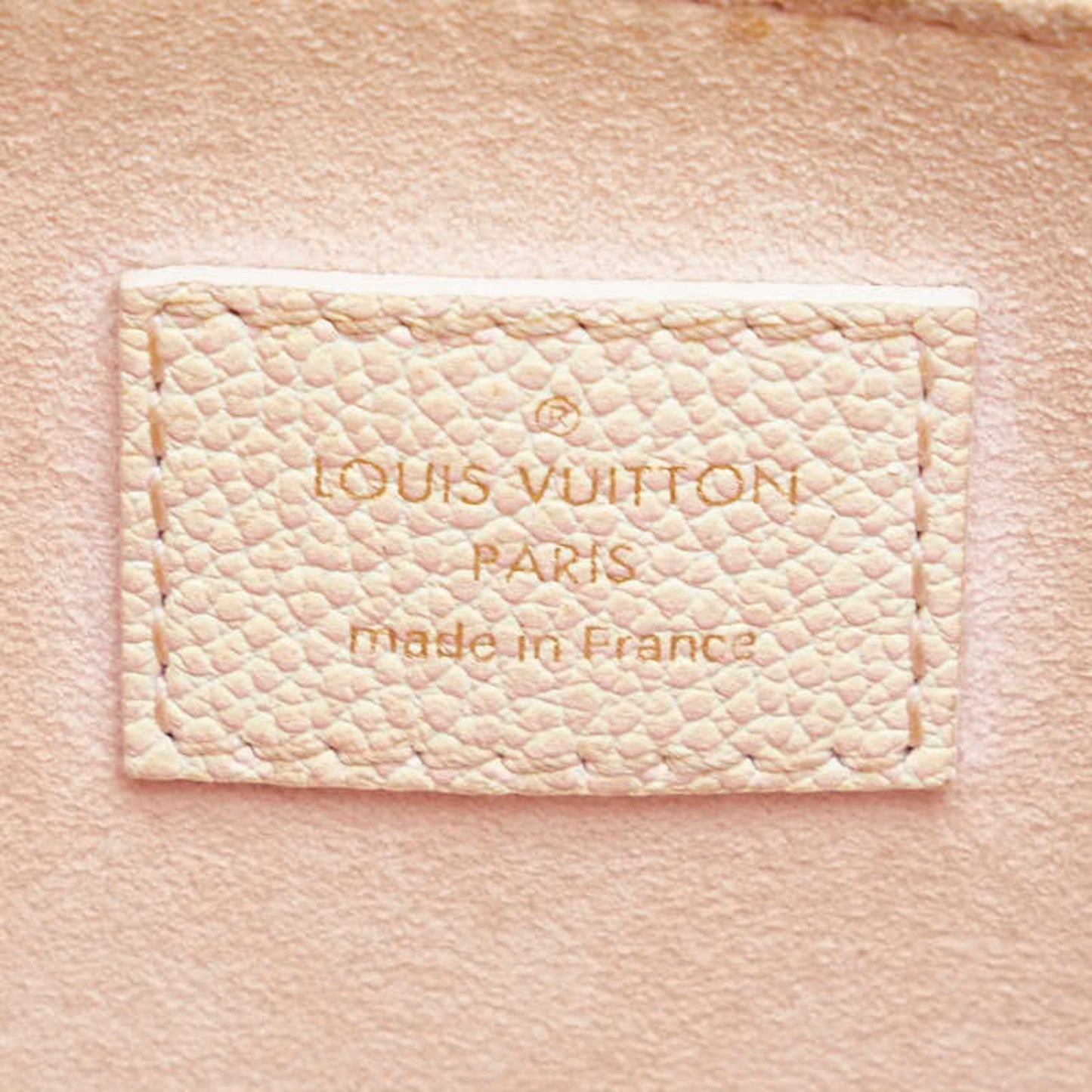 Louis Vuitton Light Pink Yellow Leather Handbag Shoulder Bag