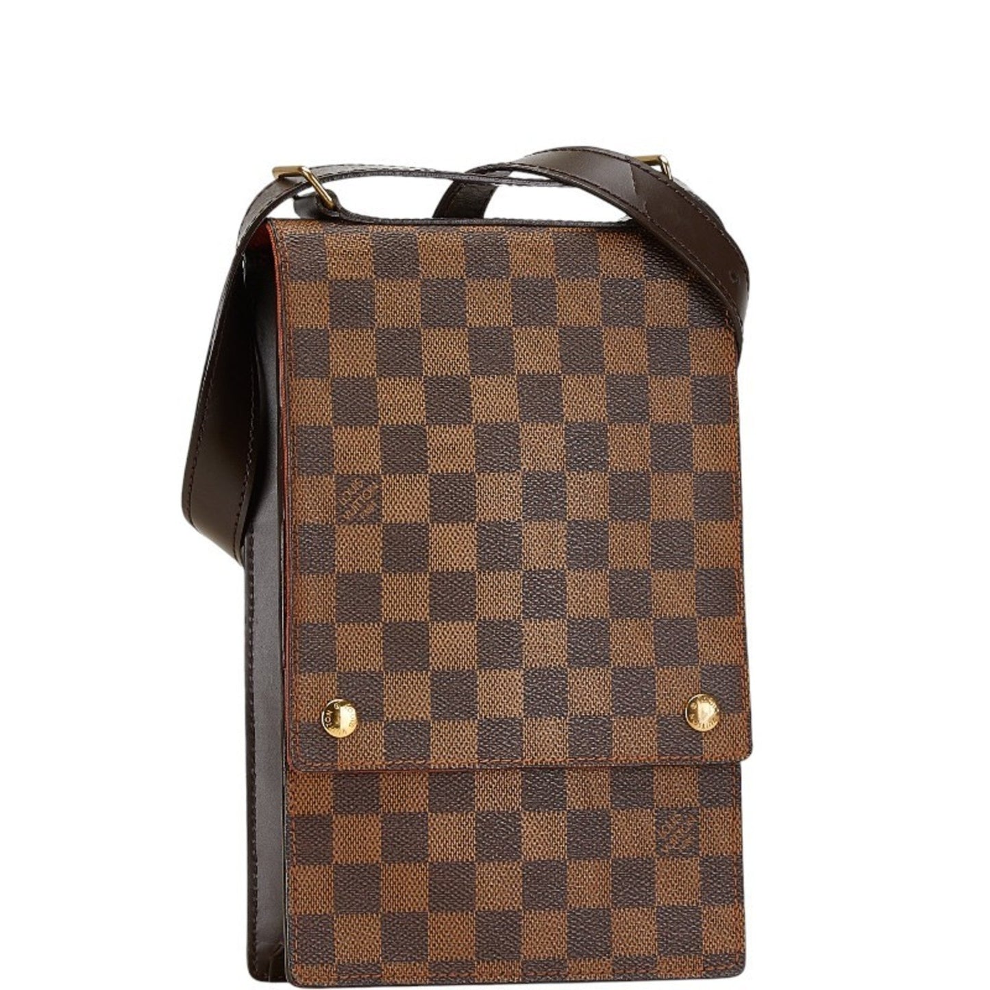 Louis Vuitton Brown Pvc Leather Shoulder Bag