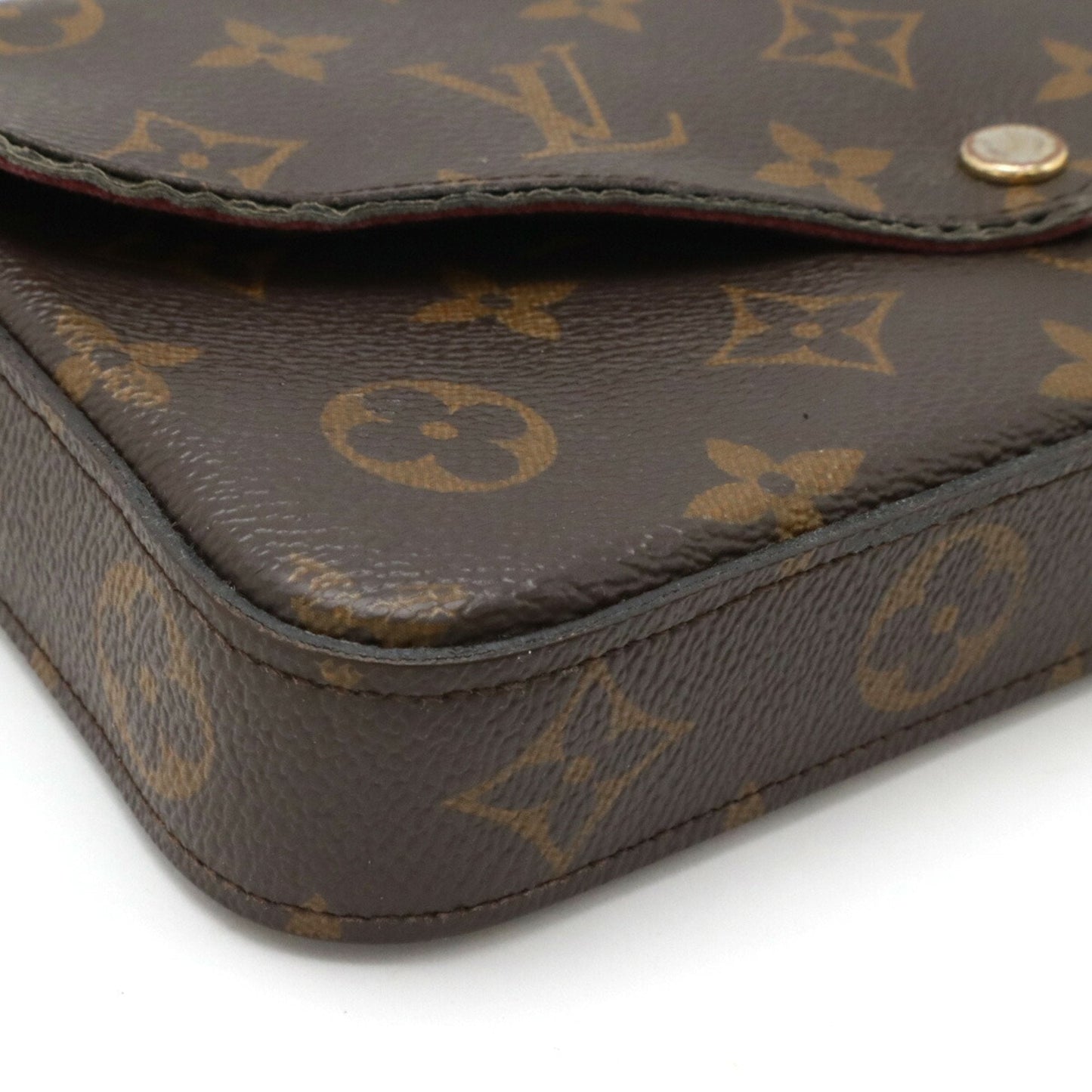 Louis Vuitton Fuchsia Monogram Clutch Bag Pochette Shoulder Bag