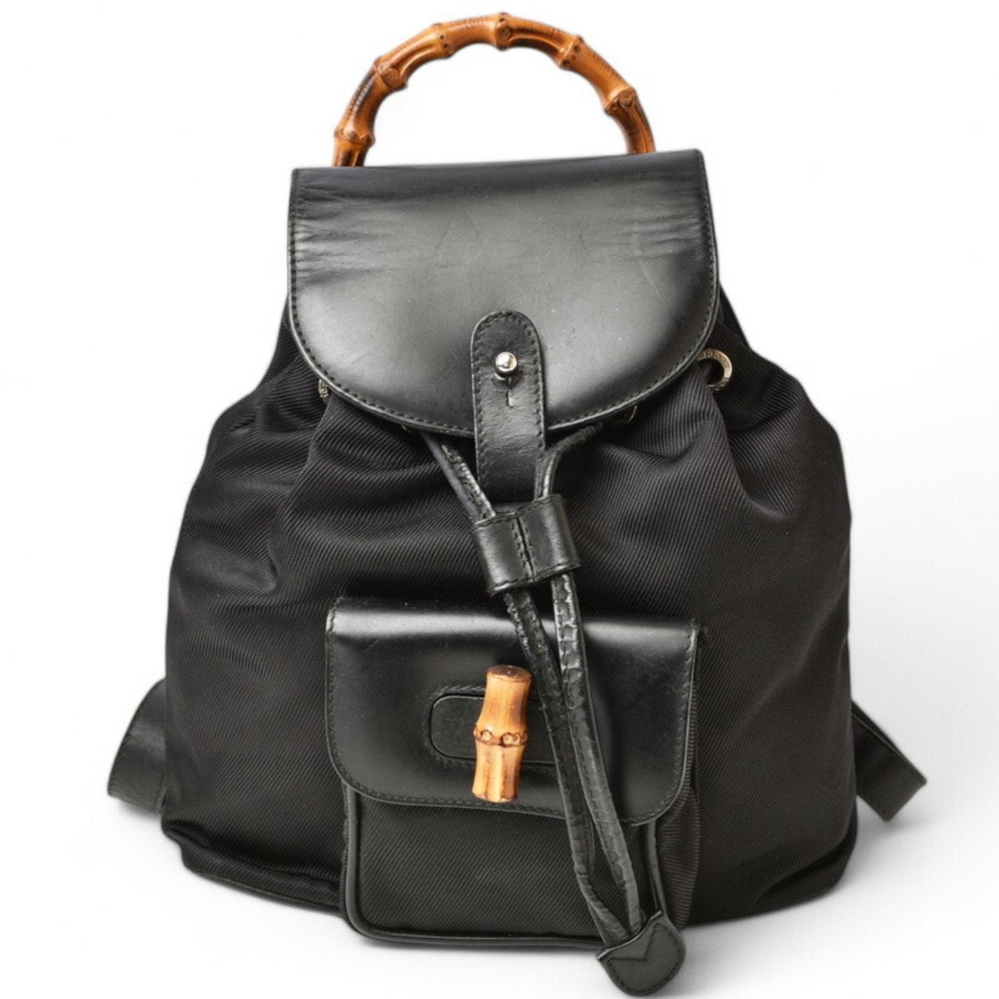 Gucci Black Leather Backpack