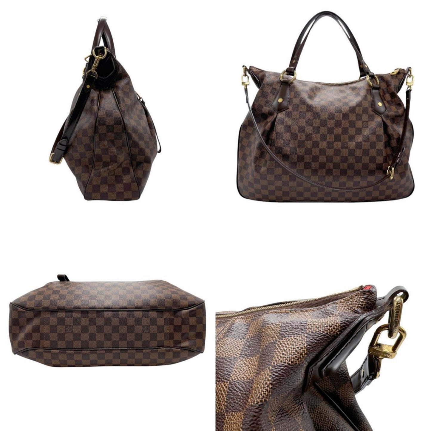 Louis Vuitton Damier Canvas Ebene Damier Canvas Handbag Shoulder Bag