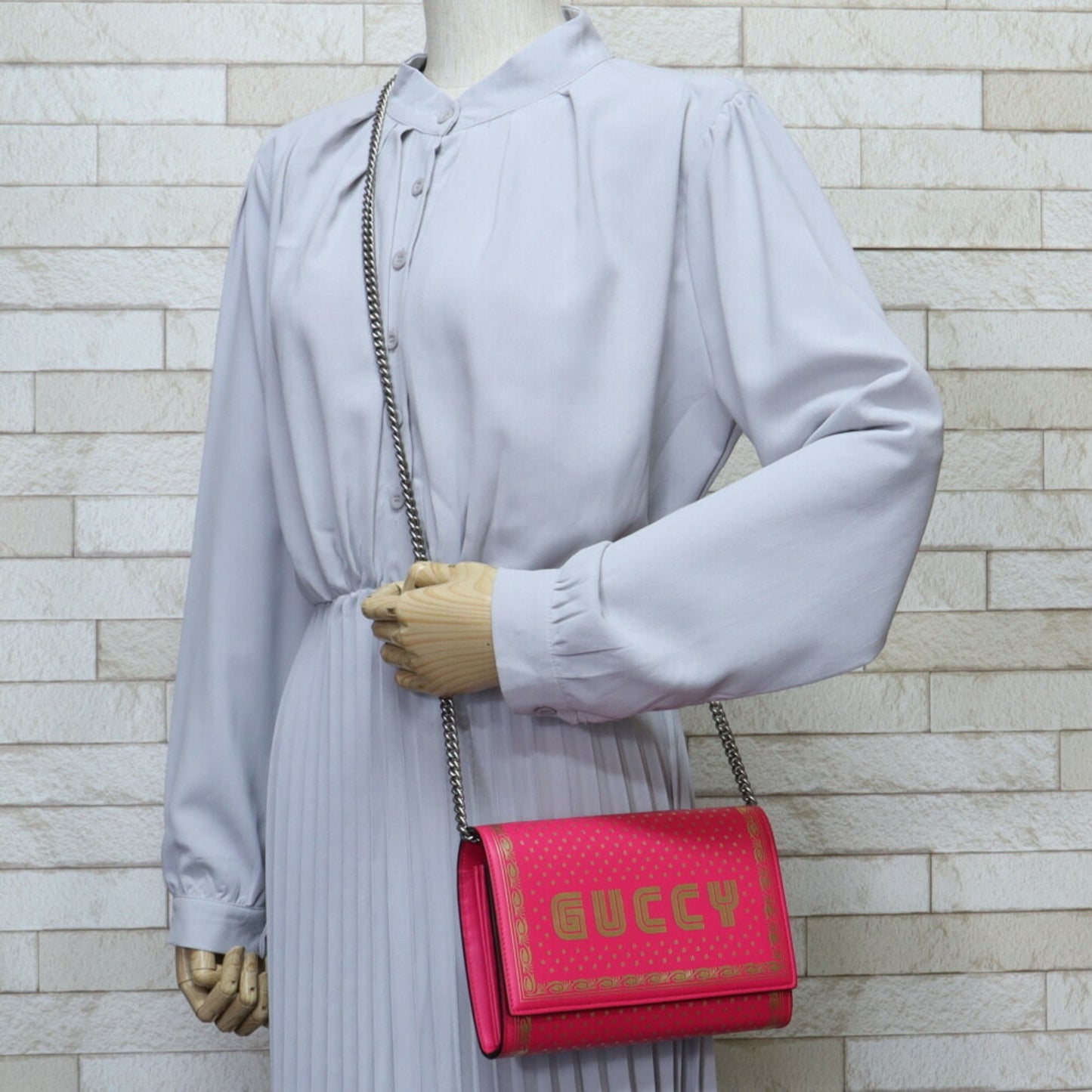 Gucci Daily Pink Leather Shoulder Bag