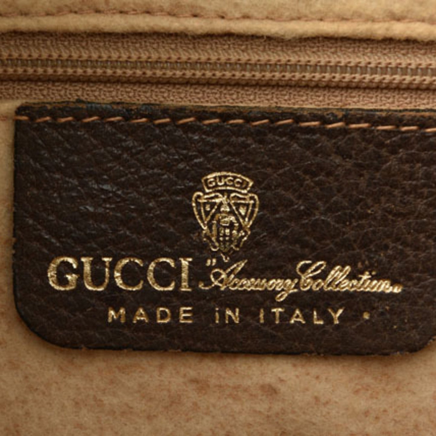 Gucci Beige Brown Pvc Leather Boston Bag Shoulder Bag