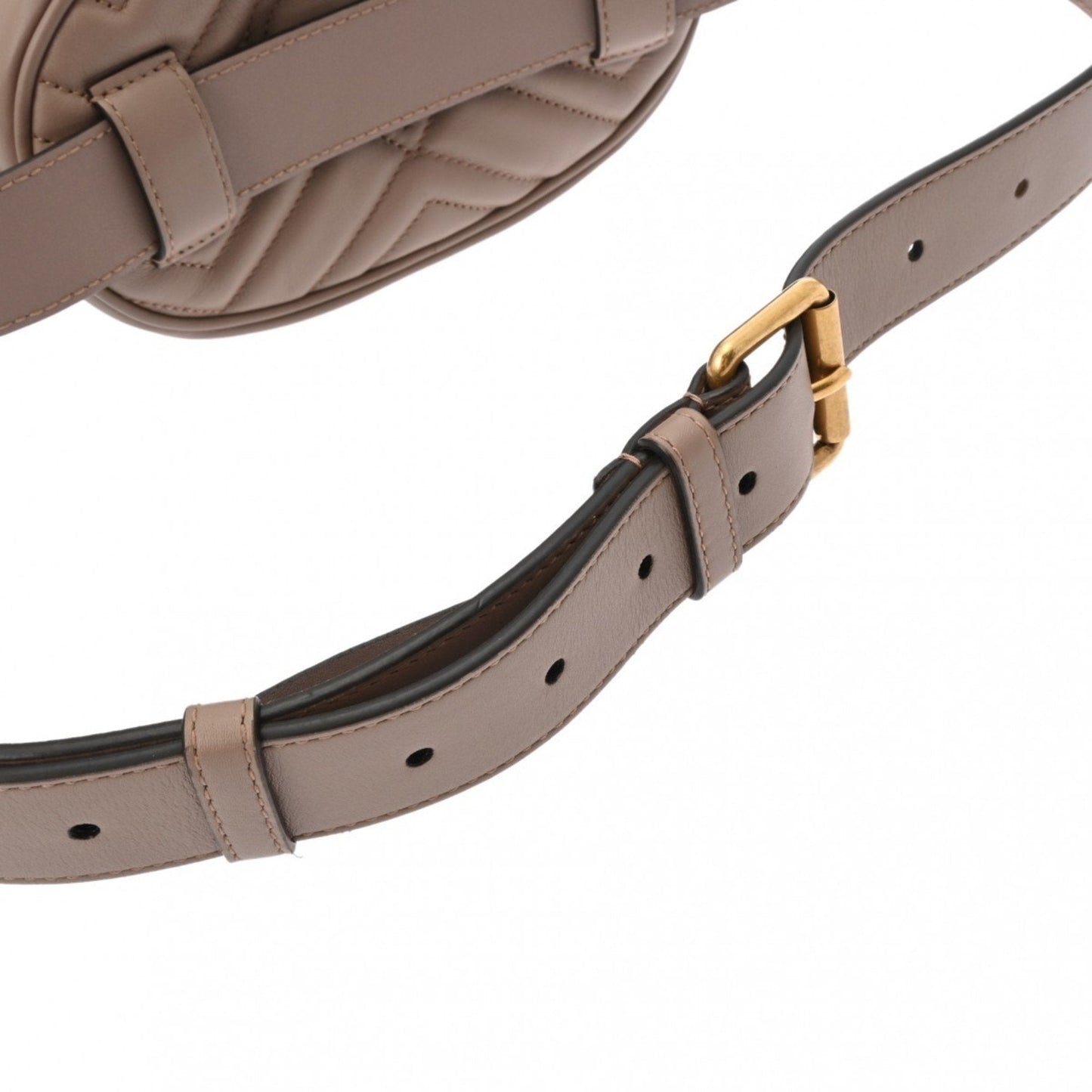 Gucci Gg Marmont Grayish Leather Fanny Pack