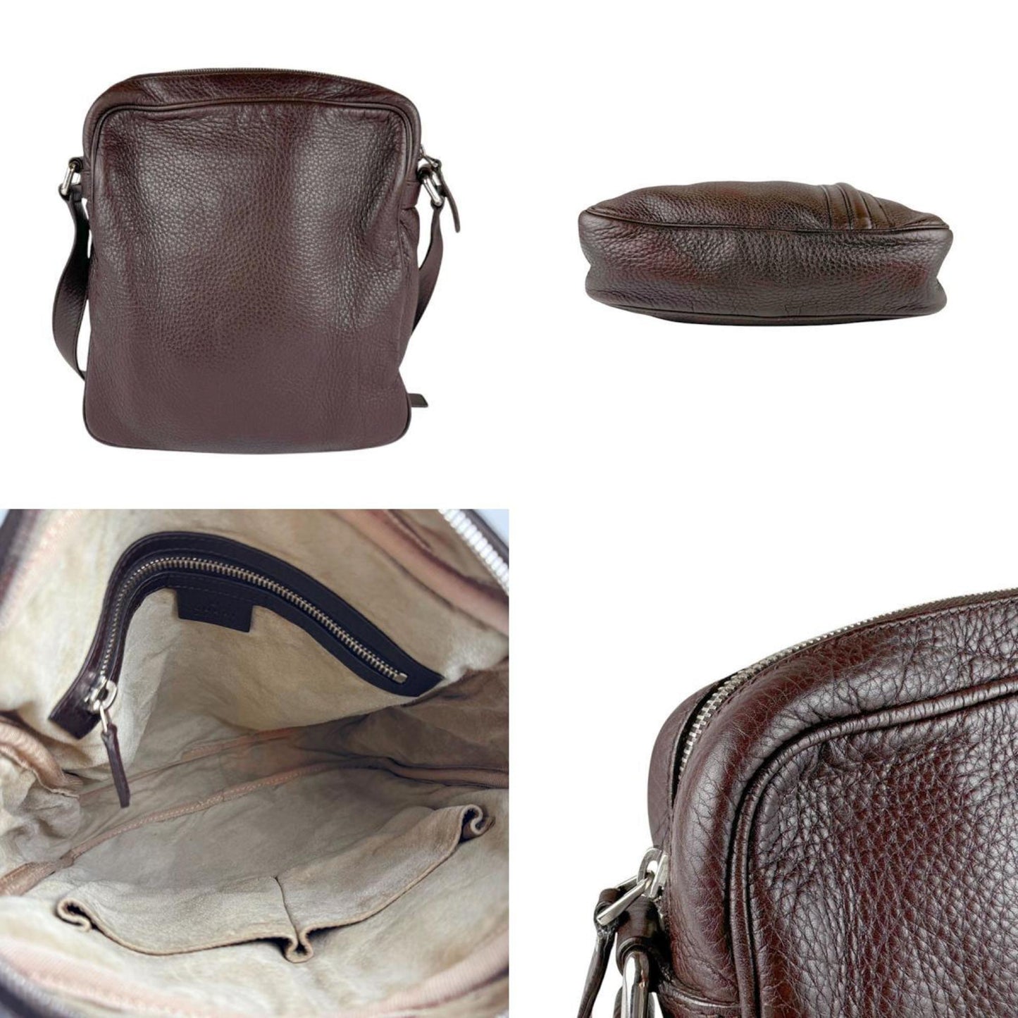Gucci Dark Brown Leather Shoulder Bag