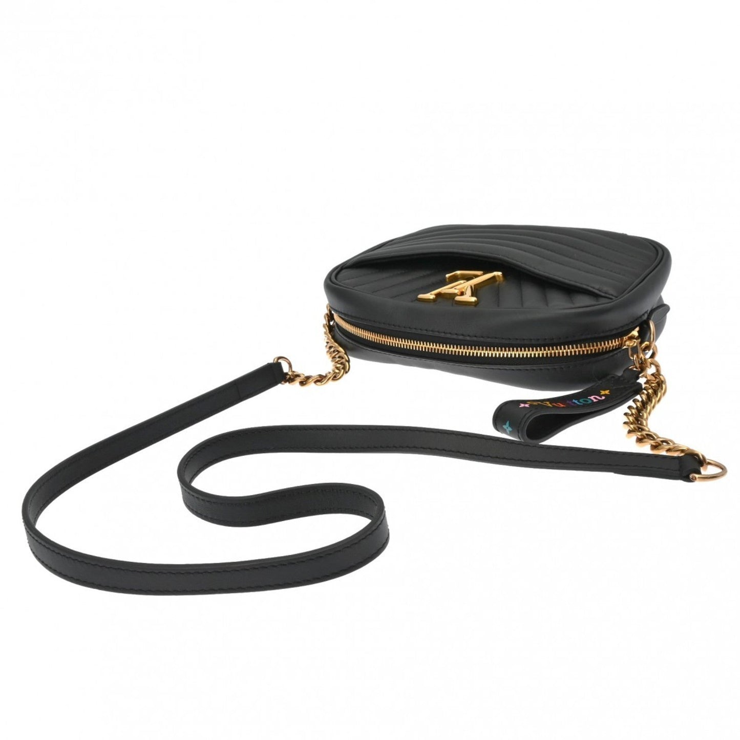 Louis Vuitton Noir Leather Shoulder Bag