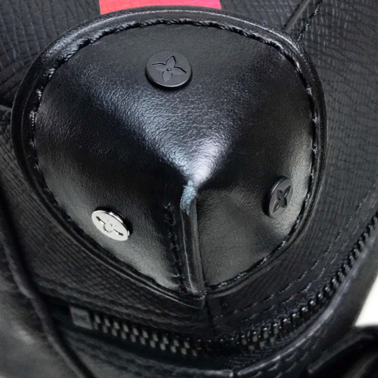 Louis Vuitton Black Leather Backpack