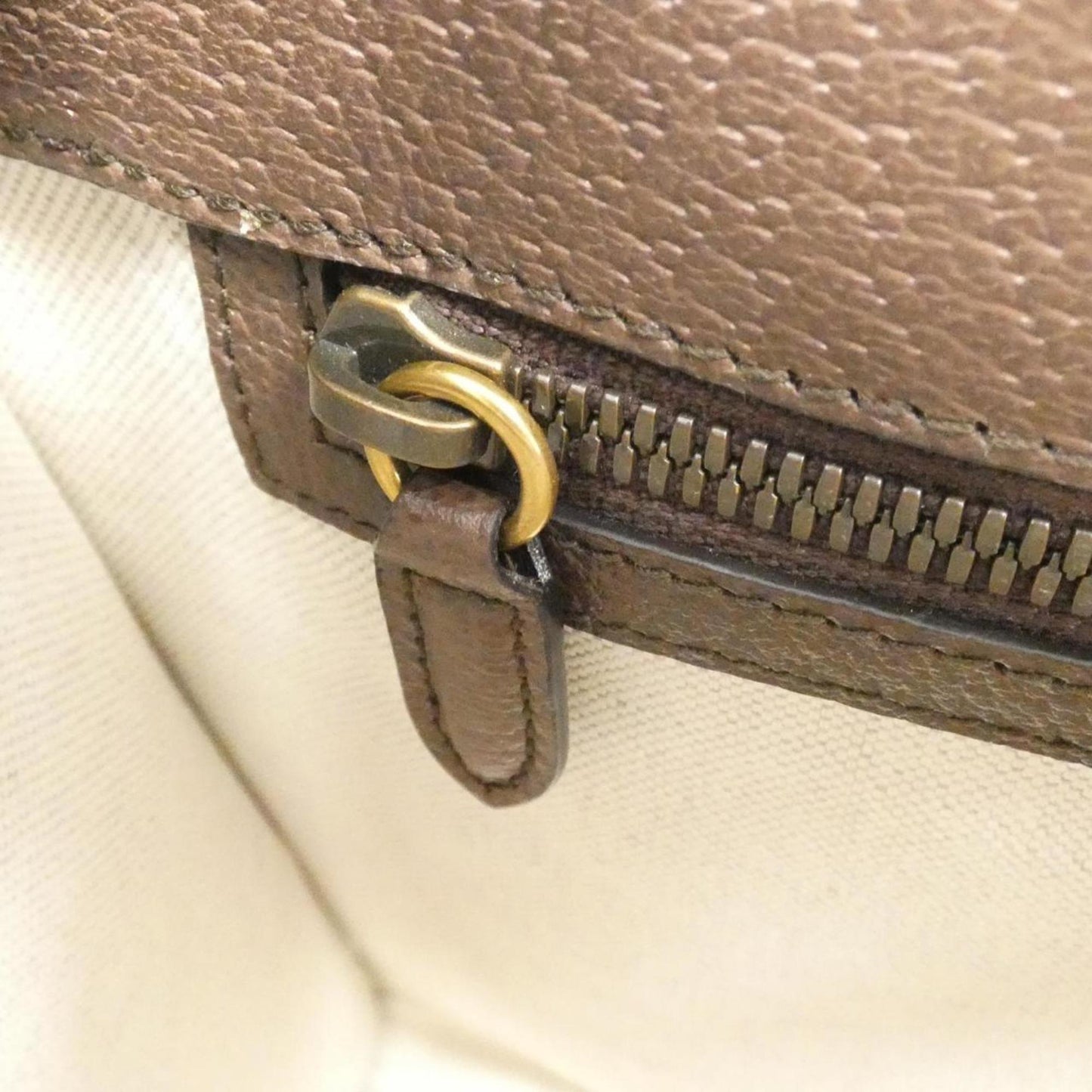 Gucci Beige Multi-Color Gg Supreme Leather Handbag