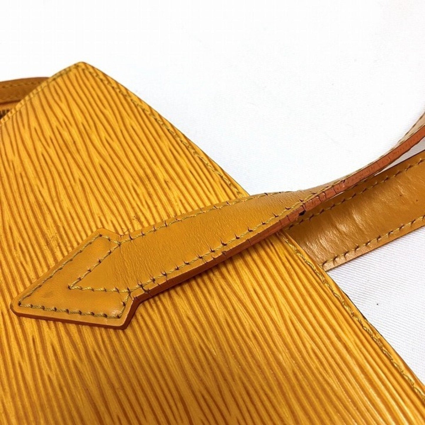 Louis Vuitton Epi Yellow Leather Shoulder Bag Tote Bag