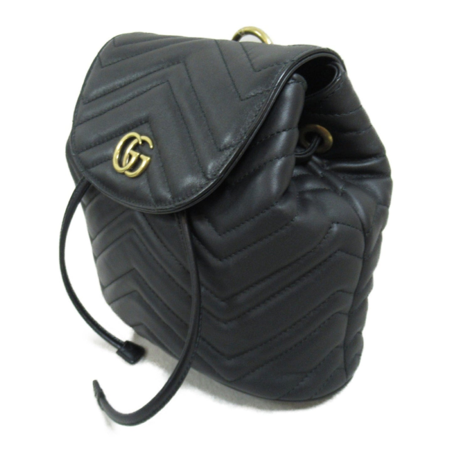 Gucci Black Leather Backpack