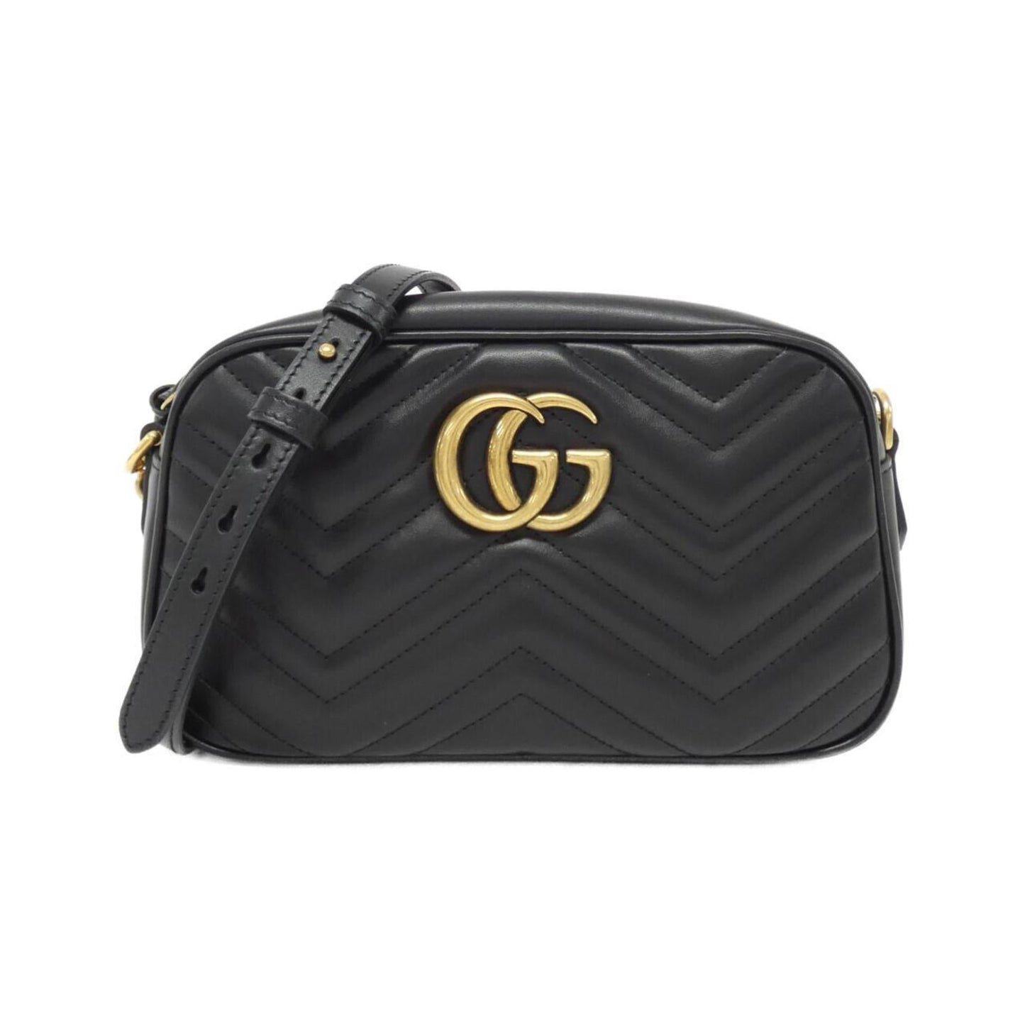 Gucci Gg Marmont Black Quilting Leather Shoulder Bag