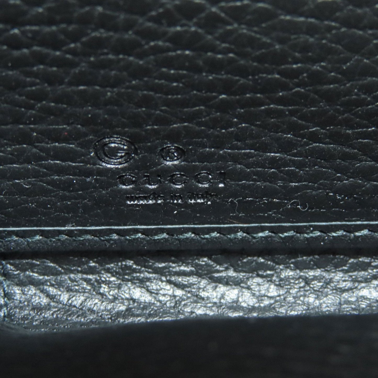 Gucci Black Leather Long Wallet (Bi-Fold)