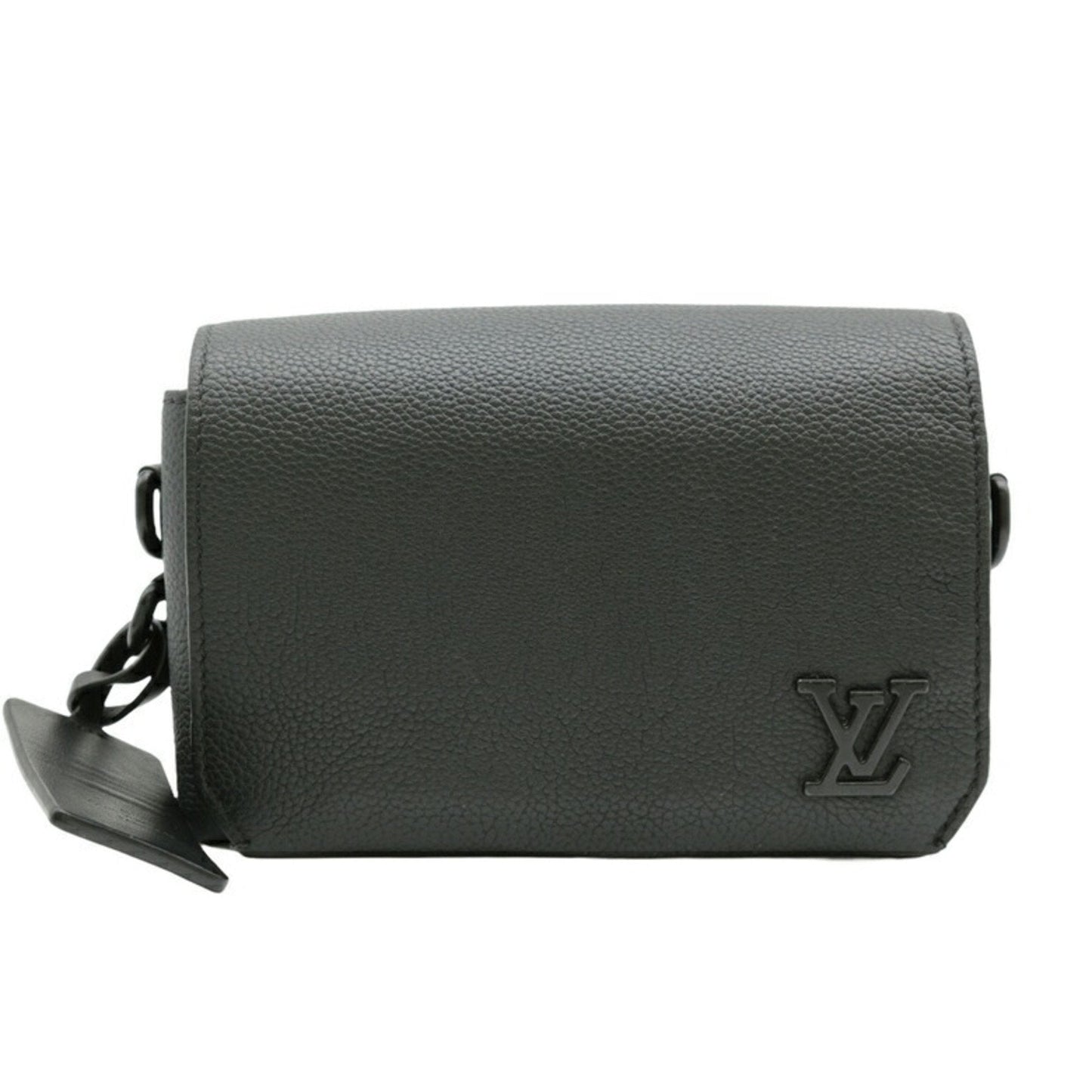 Louis Vuitton Black Leather Shoulder Bag