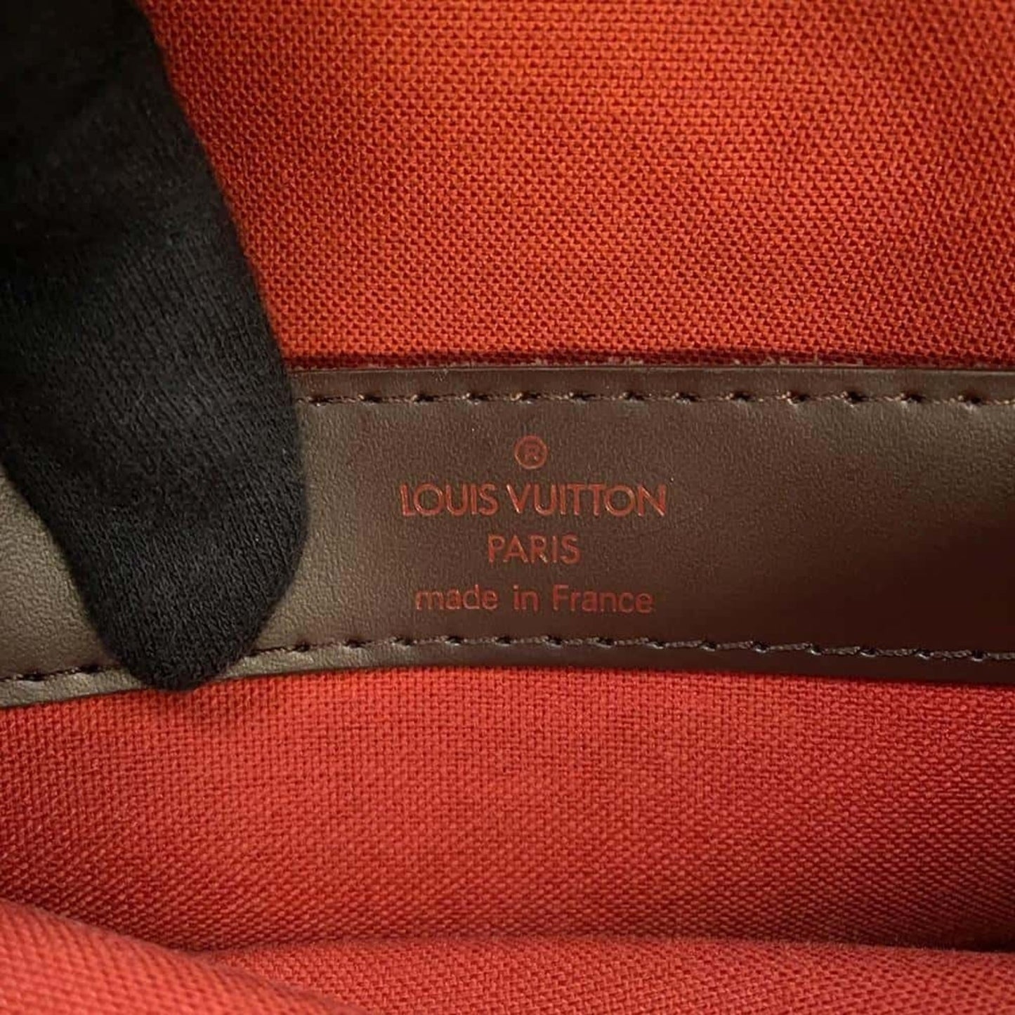 Louis Vuitton Brown Red Color Damier Canvas Shoulder Bag