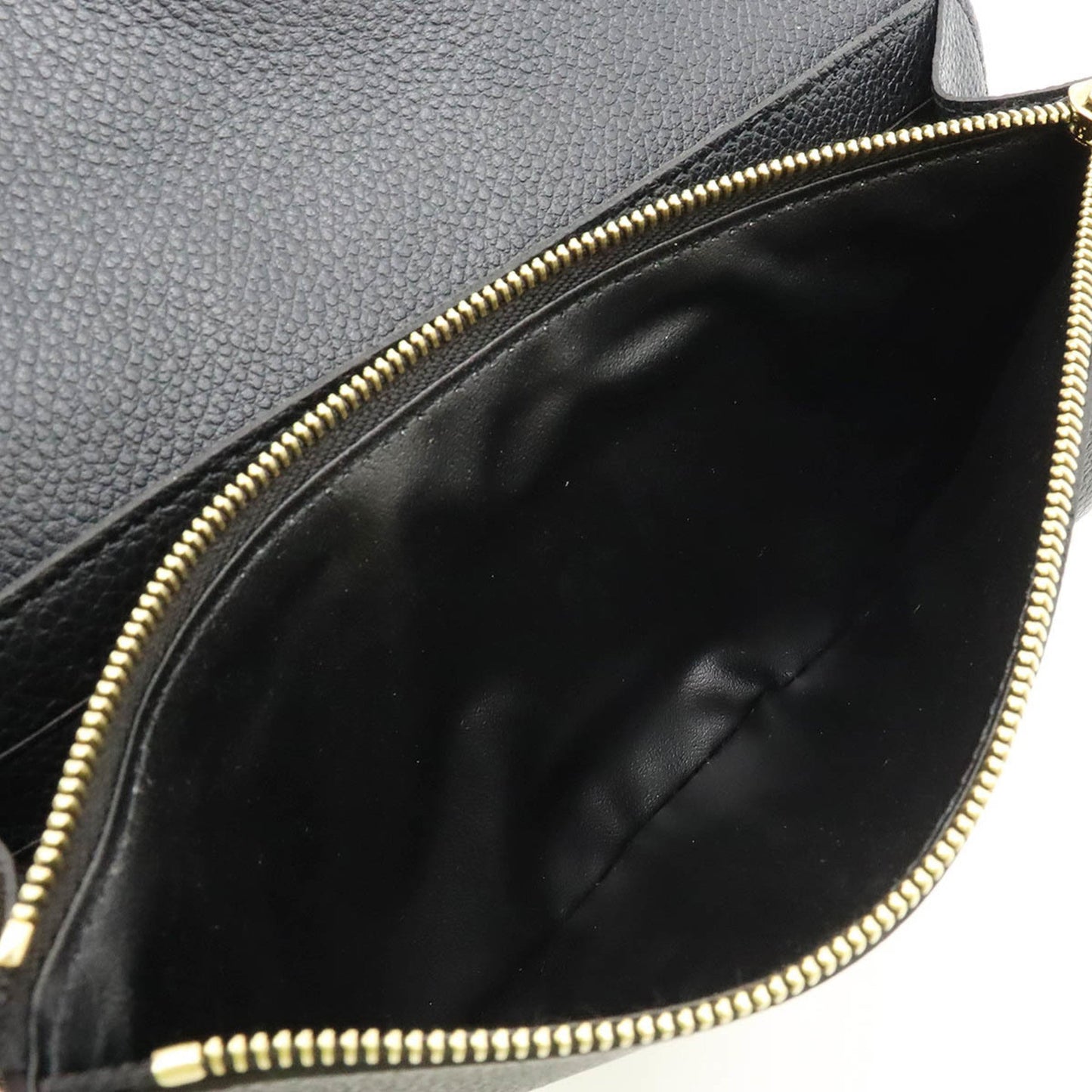 Louis Vuitton Noir Monogram Empreinte Chain/Shoulder Wallet