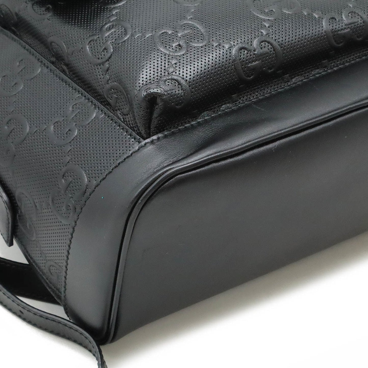 Gucci Black Leather Backpack