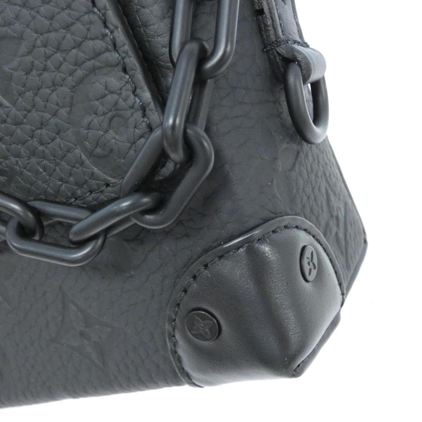 Louis Vuitton Black Leather Shoulder Bag