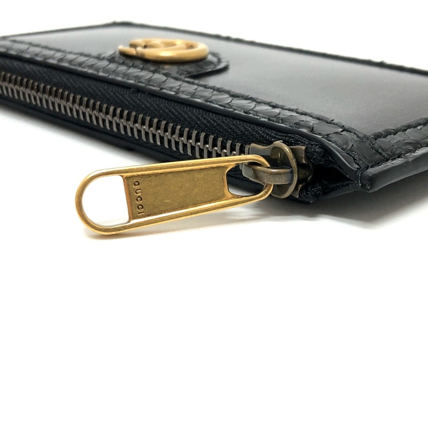 Gucci Black Leather Coin Purse/Coin Case