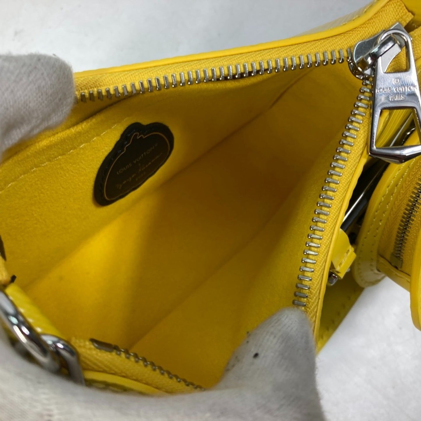 Louis Vuitton Black Jaune Yellow Epi Leather Handbag Shoulder Bag
